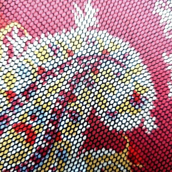 Oscar De La Renta Red‎ Silk Tie Paisley Geometric S - Picture 2 of 6